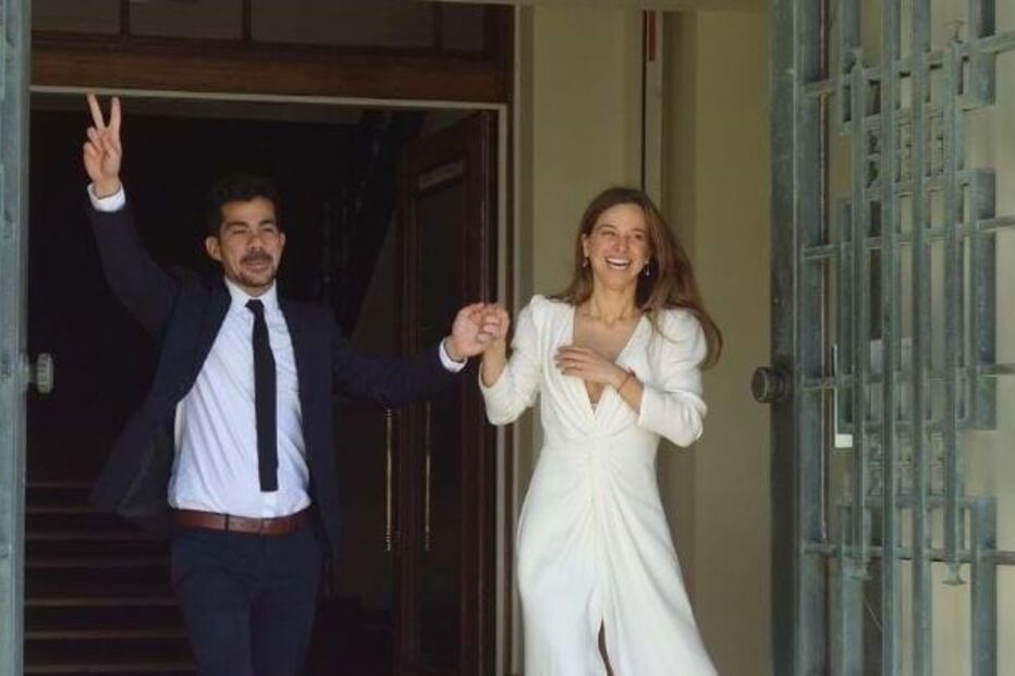 Matilde Ramos Pinto e o marido Diego