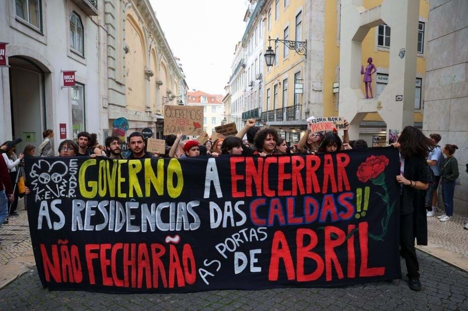 Manifestação de estudantes em Lisboa