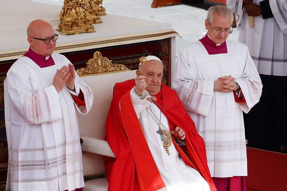 Papa Francisco na missa do Domingo de Ramos