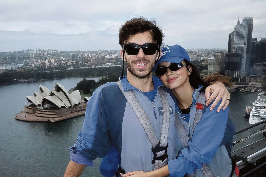 Kika Cerqueira Gomes e Pierre Gasly 