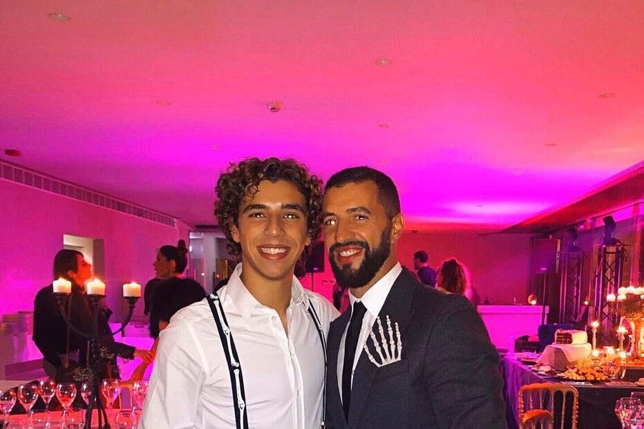 Martim Sabrosa com o pai Simão Sabrosa