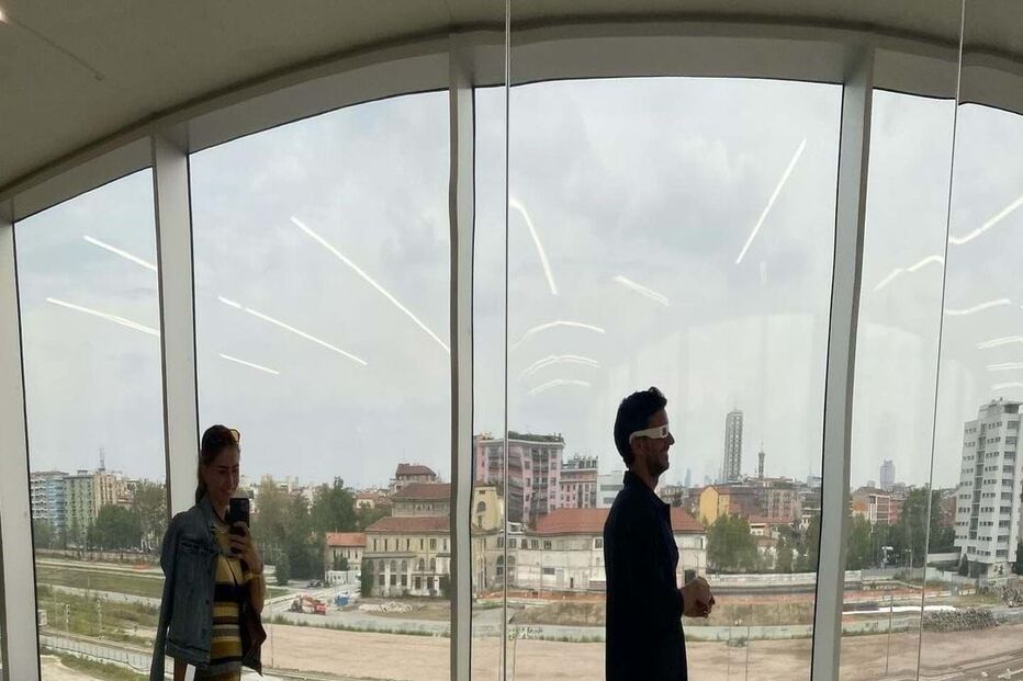 Ruben Rua e a namorada Kim Nader