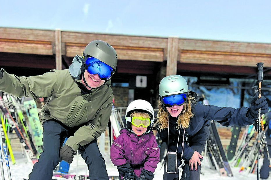 Frederico Varandas com a mulher e o filho
