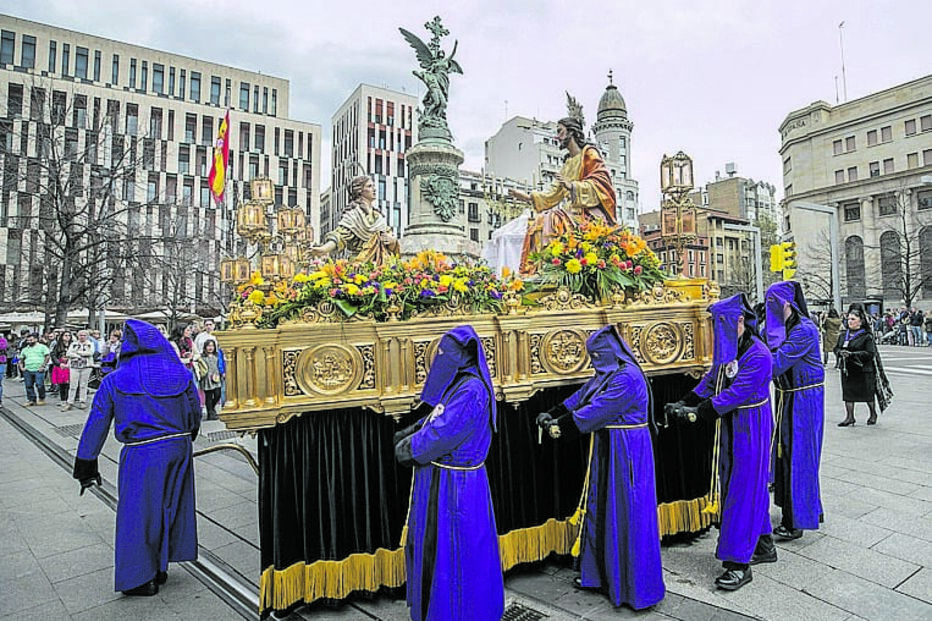 Espanha. Procissão do Senhor ‘Ecce Homo’ em Saragoça, uma das cidades espanholas onde se vive a Semana Santa