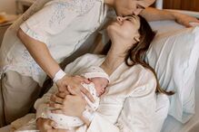 Angie Costa e Miguel Coimbra com a filha Alice