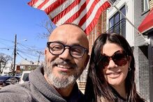 Fernando Rocha e a companheira Sónia Macedo Rocha