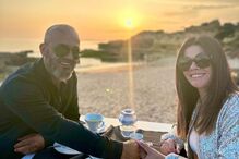 Fernando Rocha e a companheira Sónia Macedo Rocha