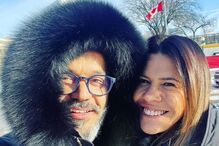 Fernando Rocha e a companheira Sónia Macedo Rocha