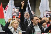 Centenas de pessoas protestam em Lisboa contra guerra em Gaza