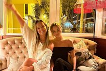 Bárbara Norton de Matos com a filha Luz