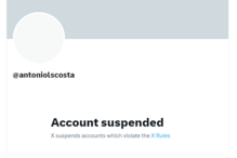 Conta de António Costa suspensa