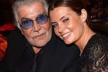 Roberto Cavalli com a namorada, Sandra Nilsson