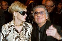 Roberto Cavalli com Sharon Stone