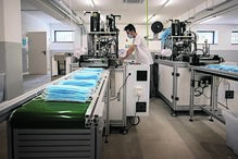 Fábrica de máscaras anti-Covid em Cascais 