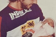 Cláudio Ramos com a filha