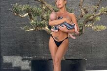 Laura Figueiredo e o filho