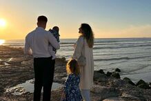 Sérgio Duarte com a mulher Vanda e as filhas