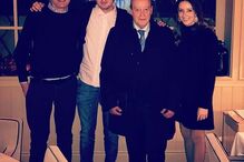 Pinto da Costa com os filhos e um neto