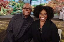 Samuel L. Jackson com a mulher