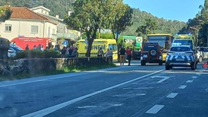 Cinco crianças e um adulto feridos em colisão entre autocarro e táxi em Viana do Castelo