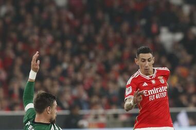 Coates e Di María, no jogo da passada terça-feira, para as meias-finais da Taça de Portugal 