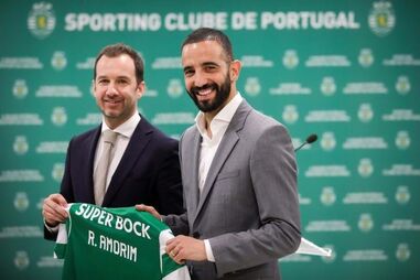 Presidente com o técnico