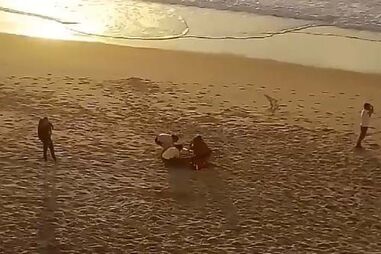 Resgate na Praia da Vieira, Marinha Grande