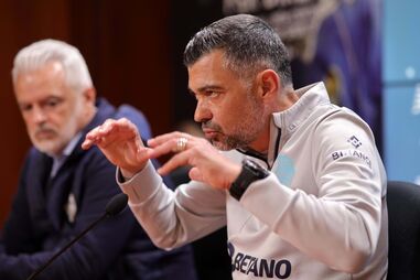 Sérgio Conceição durante a antevisão do jogo da primeira liga