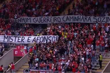 Homenagem dos adeptos do Sp. Braga a Rui Duarte, que perdeu recentemente o filho