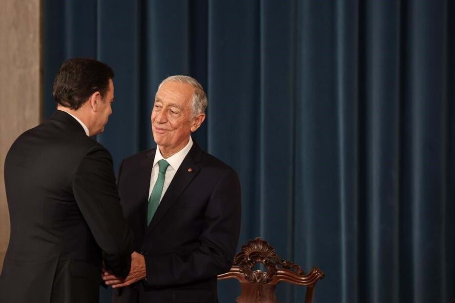 Luís Montenegro e Marcelo Rebelo de Sousa