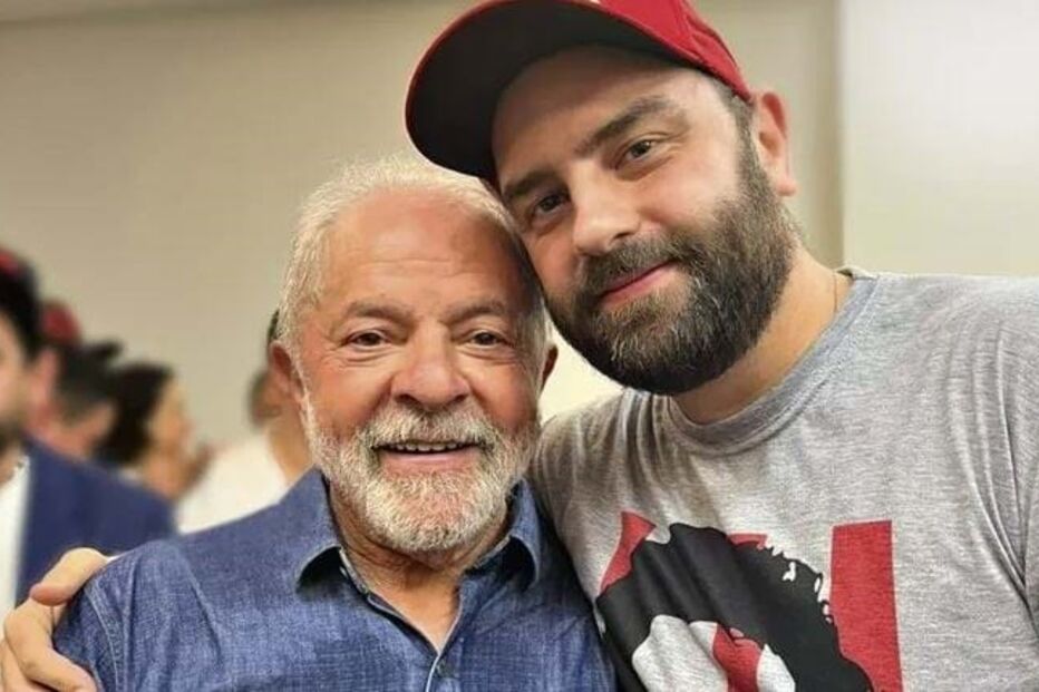 Luis Claudio da Silva com o pai