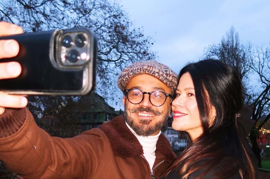 Fernando Rocha e a companheira Sónia Macedo Rocha