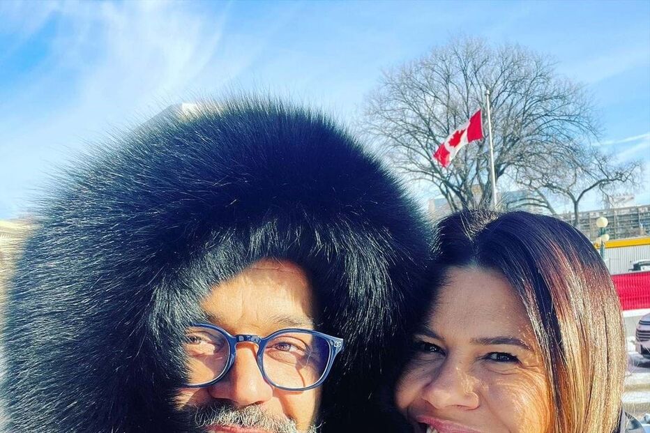 Fernando Rocha e a companheira Sónia Macedo Rocha