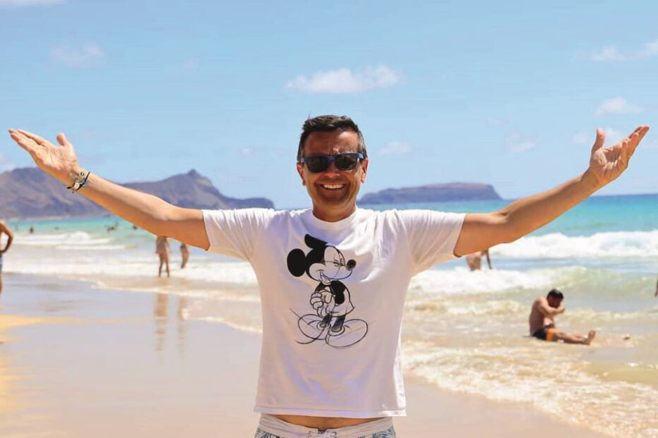 Jorge Gabriel e a ex-mulher são apaixonados por Porto Santo e todos os anos viajam para lá  