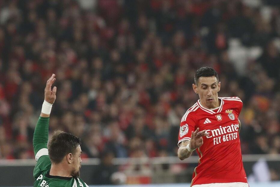 Coates e Di María, no jogo da passada terça-feira, para as meias-finais da Taça de Portugal 