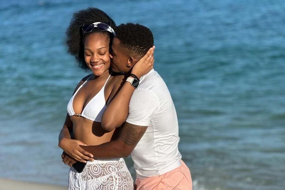 Geny Catamo e a companheira Jennifer Bule