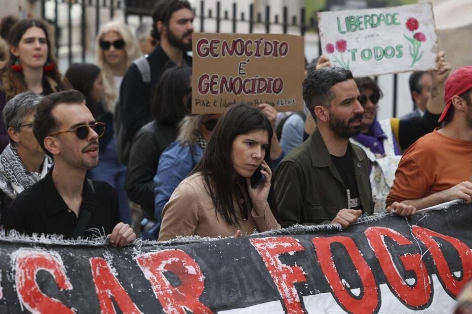 Marcha pela Palestina arranca em Lisboa com várias centenas de pessoas