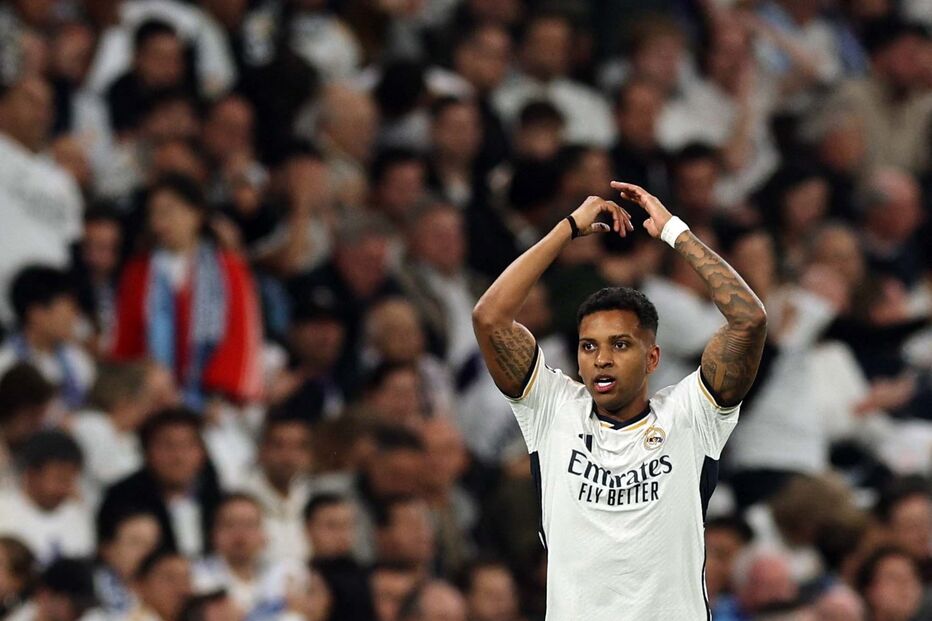 Rodrygo marcou ao Manchester City e celebrou como Cristiano Ronaldo