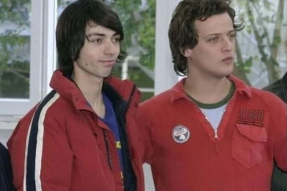 Diogo Valsassina e Francisco Adam no aniversário dos 17 anos da morte do ator