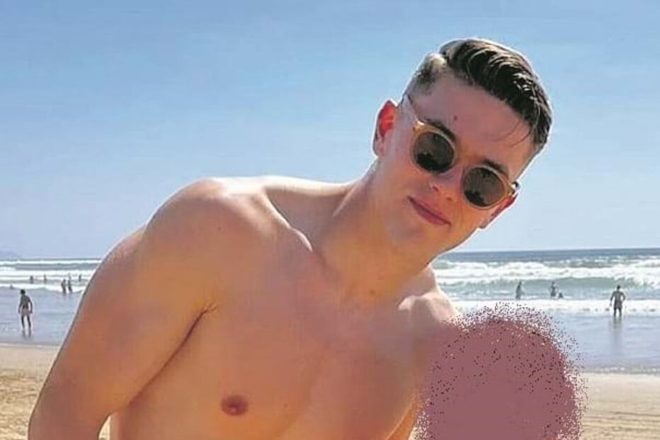 Viktor Gyokeres com o adepto que partilhou a fotografia nas redes sociais