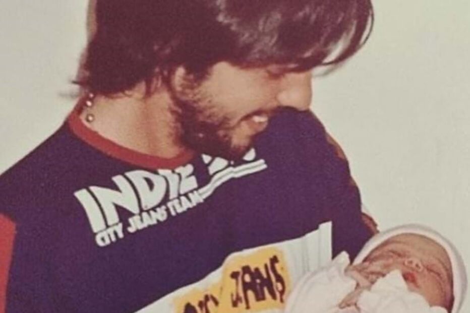 Cláudio Ramos com a filha