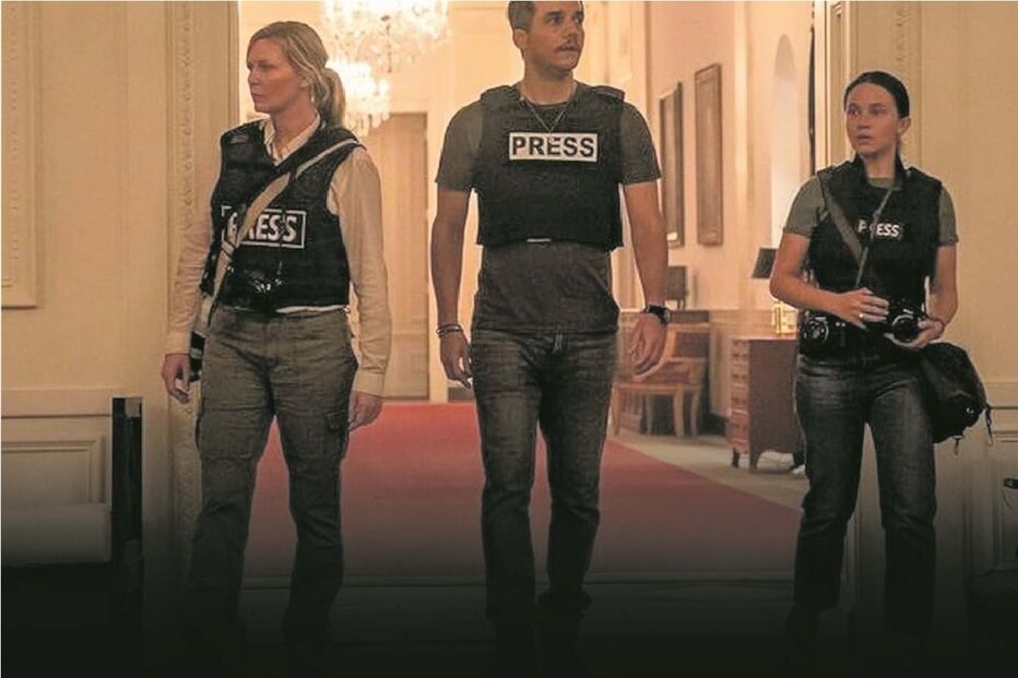 Kirsten Dunst, Wagner Moura e Cailee Spaeny são repórteres de guerra no filme de Alex Garland. Chega esta quinta-feira às salas
