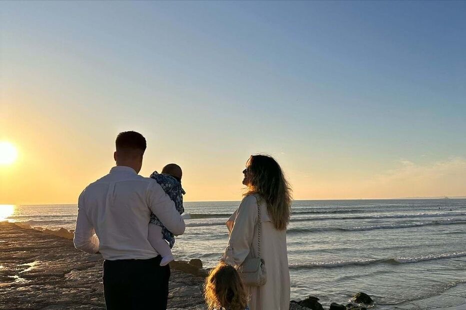 Sérgio Duarte com a mulher Vanda e as filhas