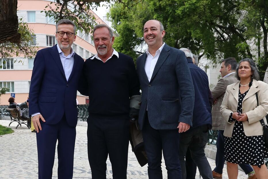 António Capelo com Carlos Moedas e Vasco Morgado