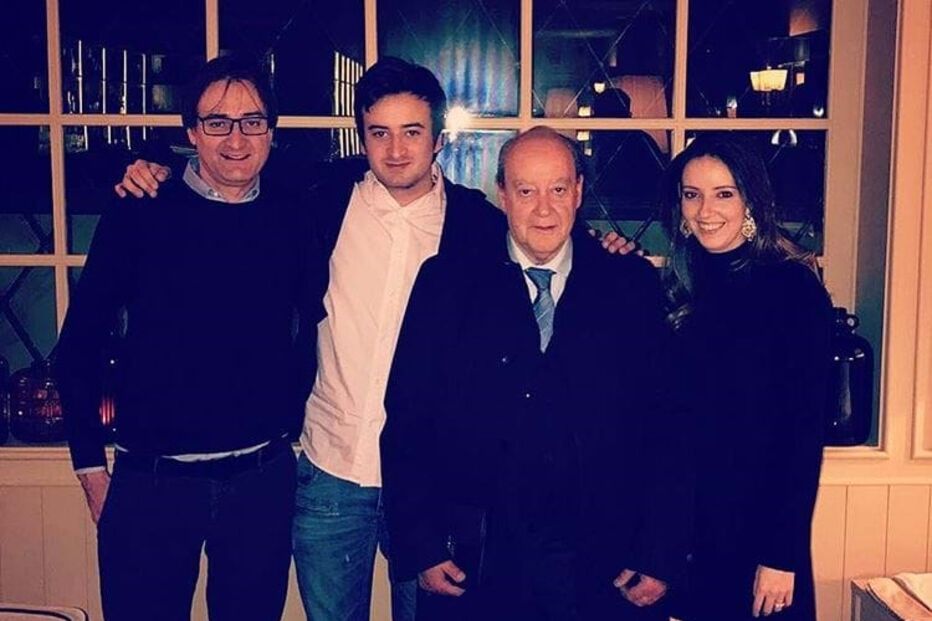 Pinto da Costa com os filhos e um neto