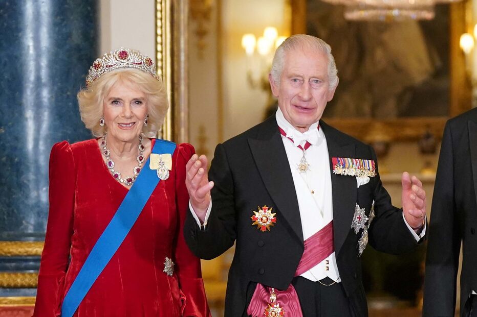 Rei Carlos III e a rainha Camila