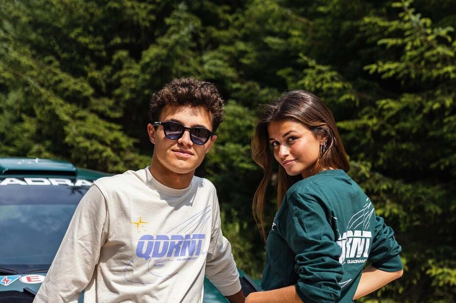 Lando Norris e Luisinha Oliveira