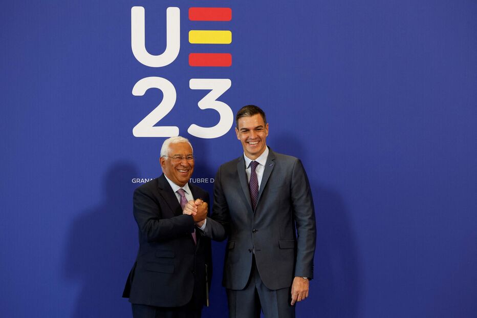 Pedro Sánchez e António Costa