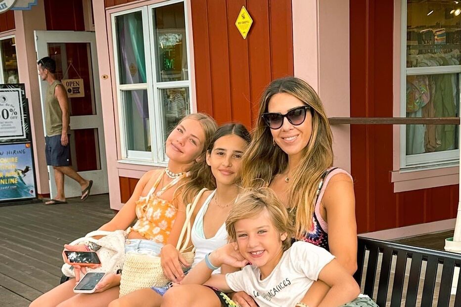 Joana Villas-Boas com os filhos: Benedita, Carolina, Frederico