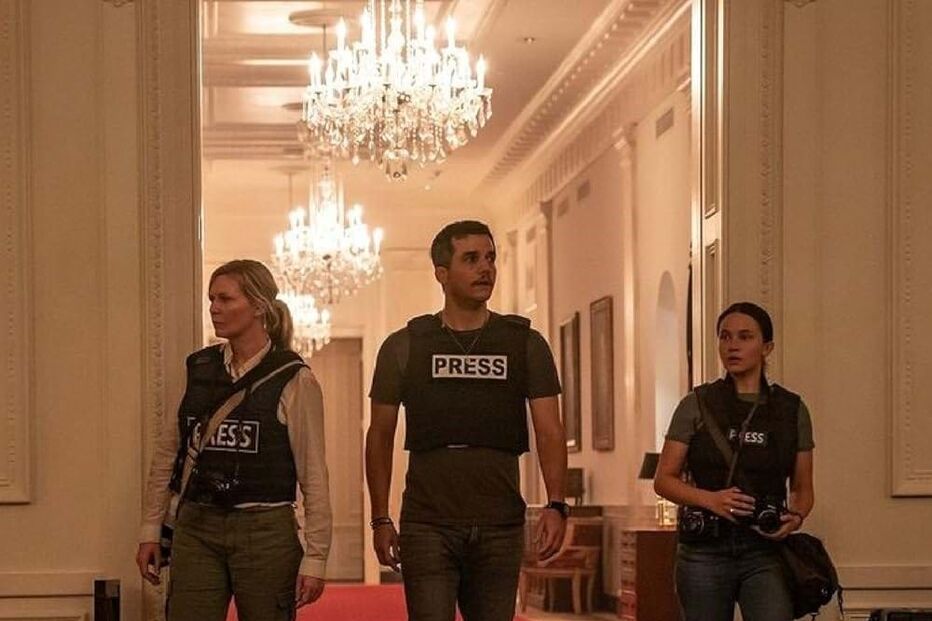 Wagner Moura no filme 'Guerra Civil'